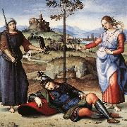 RAFFAELLO Sanzio Allegory (The Knight's Dream) oil painting